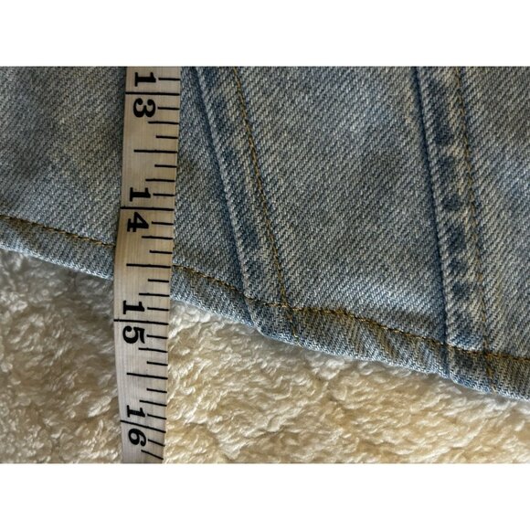 Zara Denim Women’s Blue Corset Sleeveless Crop Top Moto Size Small - Picture 5 of 6